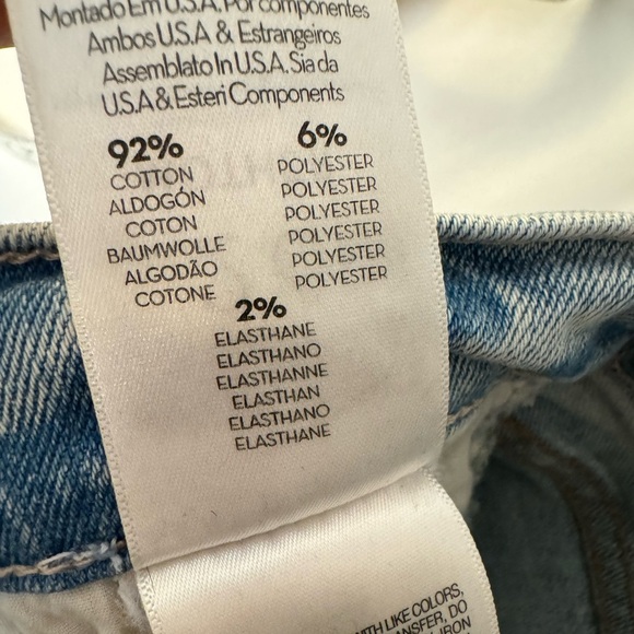 Mother The Tripper Cut Flowers Light Wash Distressed High Rise Denim Jeans - Picture 11 of 13